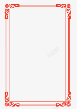 古风线框中国风线框线高清图片