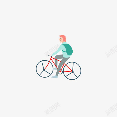 背包骑车的男孩png免抠素材_88icon https://88icon.com 骑车 男孩 运动 速度
