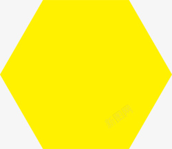黄色多边形矢量图形素材