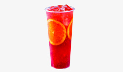 红色果汁电商水果茶水果汁柠檬汁高清图片