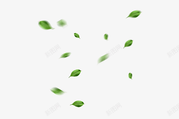 飘落悬浮的落叶png免抠素材_88icon https://88icon.com 飘落 绿色 落叶 悬浮 风吹