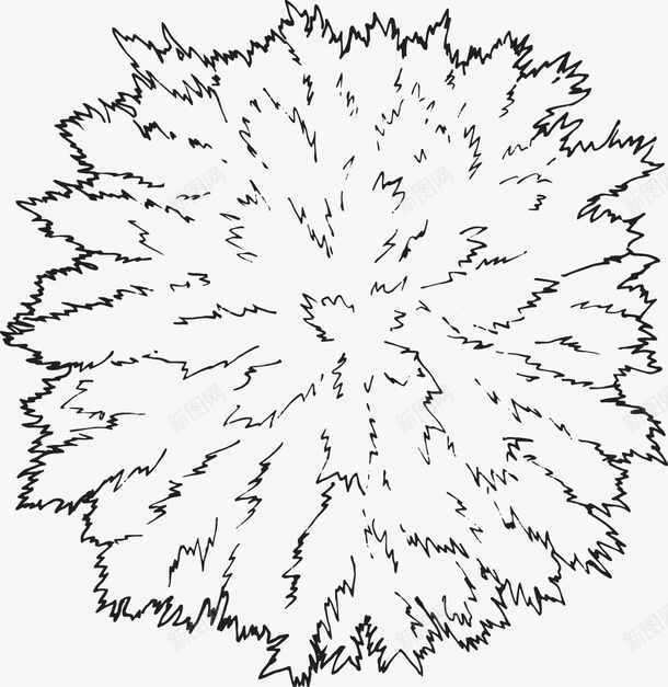 树木大树黑白风手绘线稿png免抠素材_88icon https://88icon.com 树木 大树 黑白风 手绘 线稿