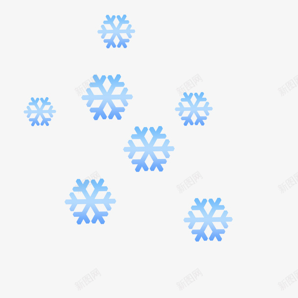 冬的元素雪花元素png免抠素材_88icon https://88icon.com 雪花 花边 蓝色 素材