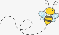 蜜蜂 卡通 班布尔 蜂蜜 图标 嗡嗡声 素描 黄色 熊蜂gongzhonghao素材