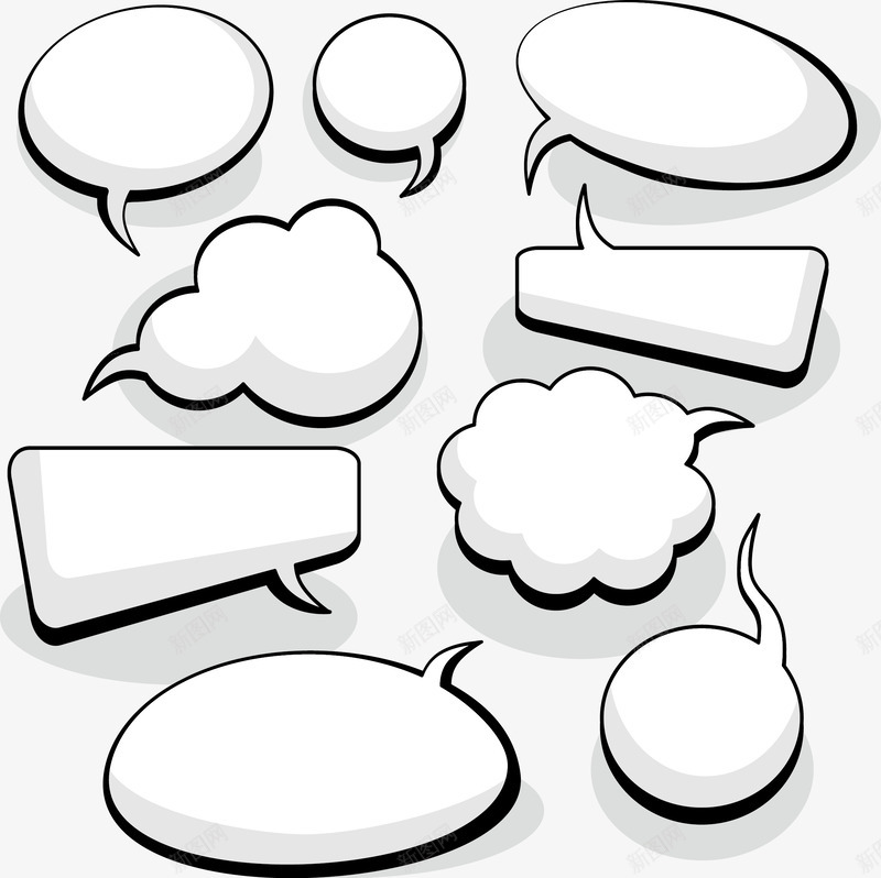 简约可爱漫画气泡框对话框png免抠素材_88icon https://88icon.com 对话框 文字框 标题栏 标题框 气泡框 漫画框 漫画风 爆炸框 可爱 对话 微信 气泡 漫画 简约 边框