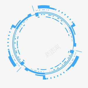 蓝色科技圆形图案车贴png免抠素材_88icon https://88icon.com 蓝色 科技 圆形 图案 车贴