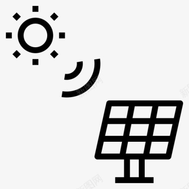 能源图标太阳能替代能源环保图标