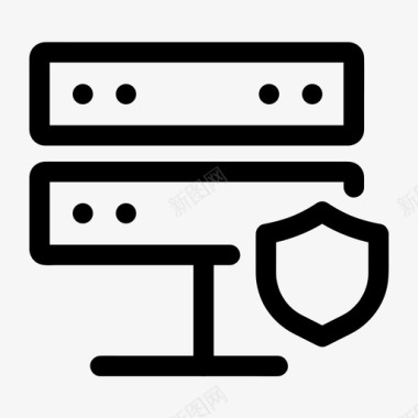 服务器服务器安全数据库网络图标