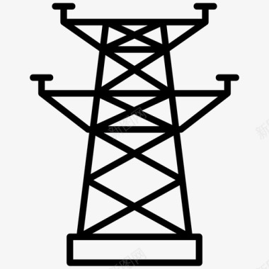 铁塔铁塔生态电气图标