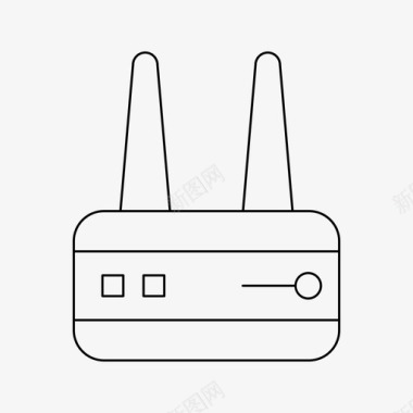 无线路由器促销路由器设备互联网图标
