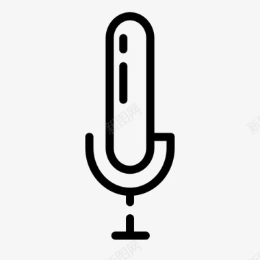 音乐麦克风麦克风录音用户界面流行音乐图标