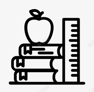 苹果x背景教育苹果书图标