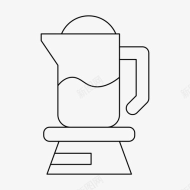 榨汁机搅拌机研磨机榨汁机图标