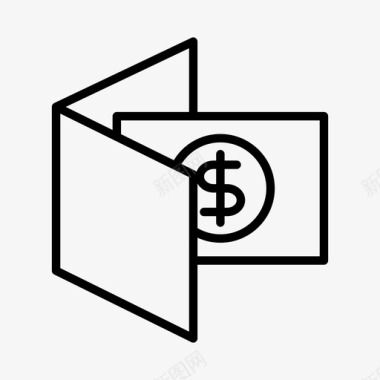 火焰美元图标钱包美元收入图标