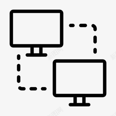 计算机计算机网络连接共享图标
