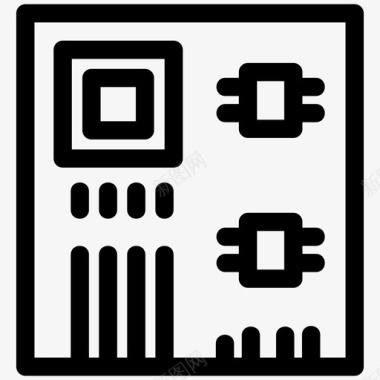 盒子处理主板电路pcb图标