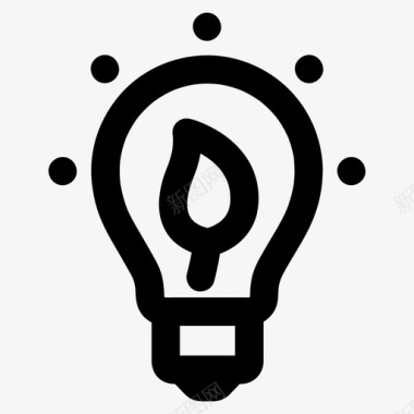 公共环境设计生态光生态能源图标