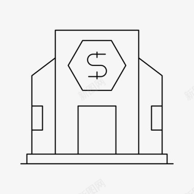 企业学习银行企业金融图标