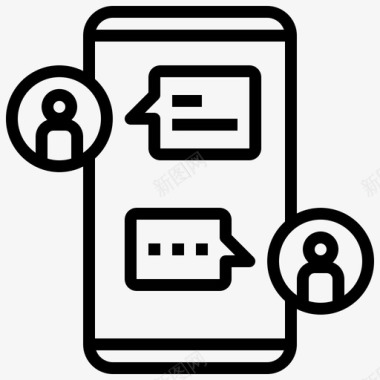 数字免扣图片信息聊天机器人会话图标