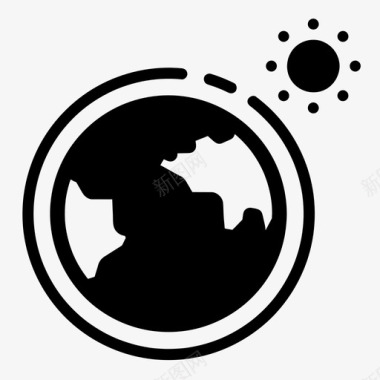 公共环境设计臭氧层地球生态图标