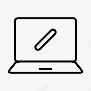 笔记本笔记本电脑禁令电脑图标