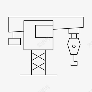 小集装箱起重机集装箱工业图标