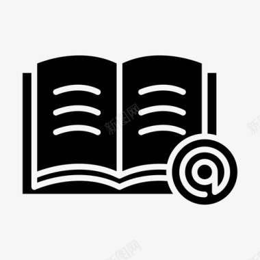 英文书书地址文件图标