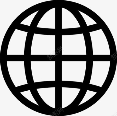 互联网网页图标设计地球仪浏览器地球图标