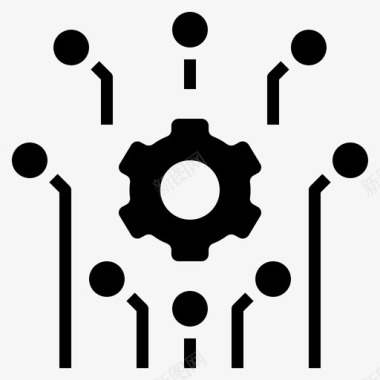 数字免扣图片数字创新网络图标