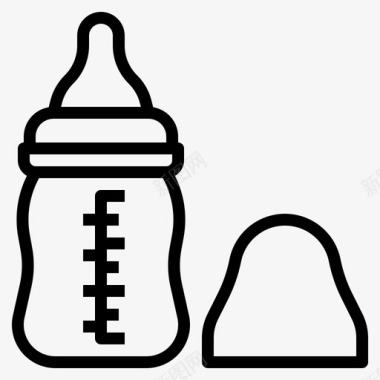 孩子和婴儿采购产品奶瓶奶瓶配件图标