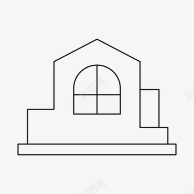 住宅房子房子建筑家图标