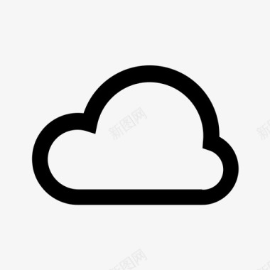 天气云数据服务器图标