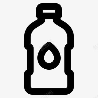 公共环境设计水瓶饮料生态图标