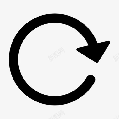 向左旋转重新加载刷新旋转图标