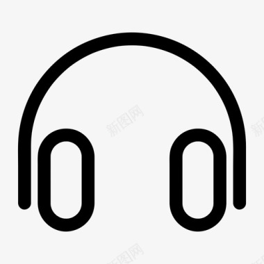 音乐耳机设备数字图标