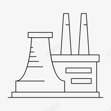 电厂安全操作发电厂能源工厂图标