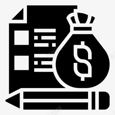 财务收据借方分录财务报表图标