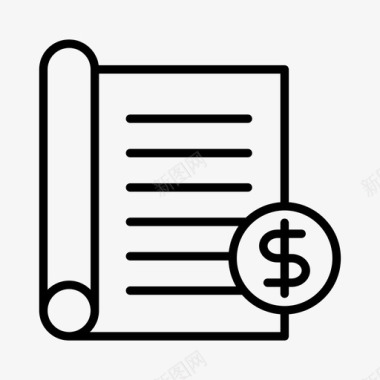 火焰美元图标书文件美元图标