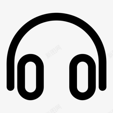 音乐耳机设备数字图标