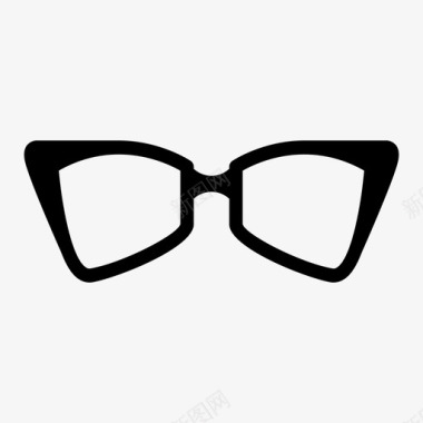 圆形太阳镜眼镜眼睛镜片图标