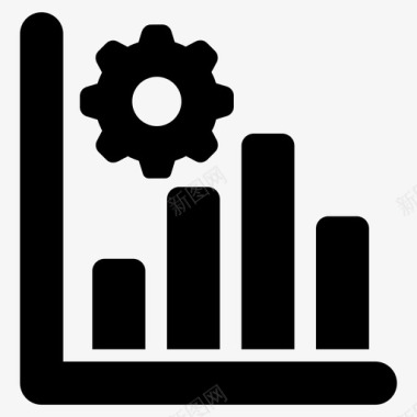 绿色信息图表业务数据业务管理数据管理图标