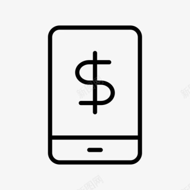 火焰美元图标手机电话设备图标