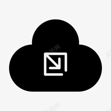 服务器云共享托管网络图标