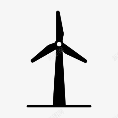 绿色能源png风车生态绿色能源图标