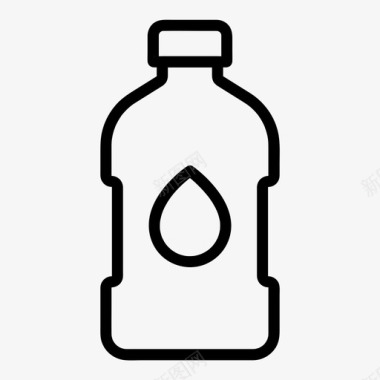 公共环境设计水瓶饮料生态图标