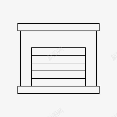 车库仓库大楼车库图标