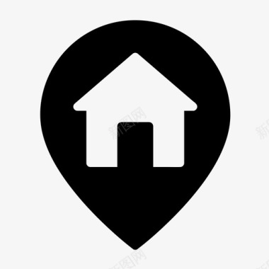 黄金位置物业位置住宅地图图标