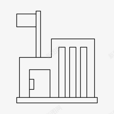 金钱的大厦建筑公寓大厦图标