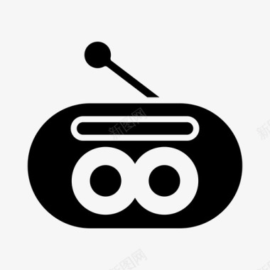 音乐无线电通讯电子图标