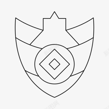 皇家盾徽章保护图标